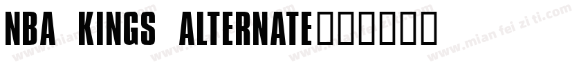 NBA Kings Alternate字体转换